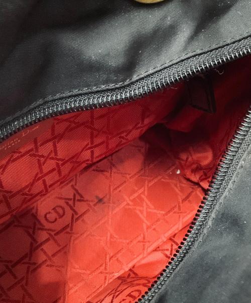 Christian Dior（クリスチャン ディオール）Christian Dior (クリスチャン ディオール) カナージュハンドバッグ ブラック×ゴールドの古着・服飾アイテム