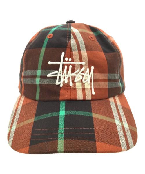 stussy（ステューシー）stussy (ステューシー) キャップ ブラウン×グリーンの古着・服飾アイテム
