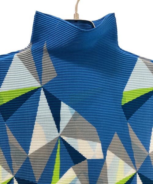 me ISSEY MIYAKE（ミーイッセイ ミヤケ）me ISSEY MIYAKE (ミーイッセイ ミヤケ) MI51FK195　半袖カットソー ブルー サイズ:記載無しの古着・服飾アイテム