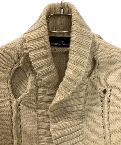 tricot COMME des GARCONS（トリココムデギャルソン）tricot COMME des GARCONS (トリココムデギャルソン) TT-N034 厚手カーディガン アイボリー サイズ:記載無しの古着・服飾アイテム