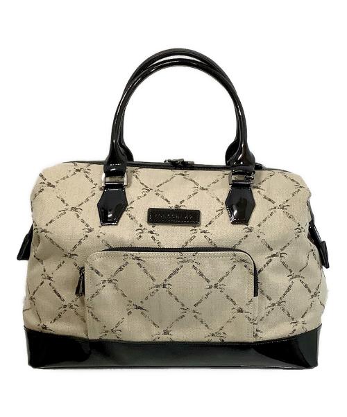 LONGCHAMP（ロンシャン）LONGCHAMP (ロンシャン) ボストンバッグ ベージュ×ブラックの古着・服飾アイテム