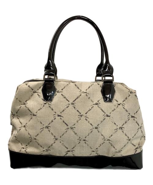 LONGCHAMP（ロンシャン）LONGCHAMP (ロンシャン) ボストンバッグ ベージュ×ブラックの古着・服飾アイテム