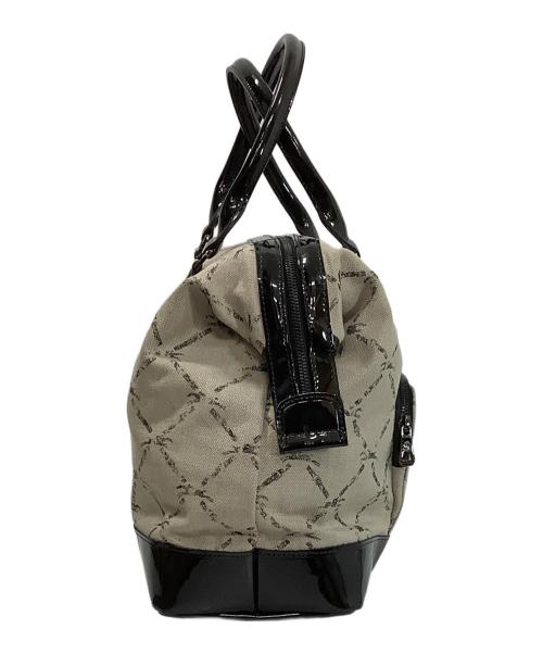 LONGCHAMP（ロンシャン）LONGCHAMP (ロンシャン) ボストンバッグ ベージュ×ブラックの古着・服飾アイテム