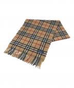 Burberry'sバーバリーズ）の古着「ウールマフラー」｜ブラウン×ブラック