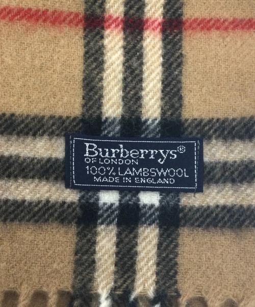 Burberry's（バーバリーズ）Burberry's (バーバリーズ) ウールマフラー ブラウン×ブラックの古着・服飾アイテム
