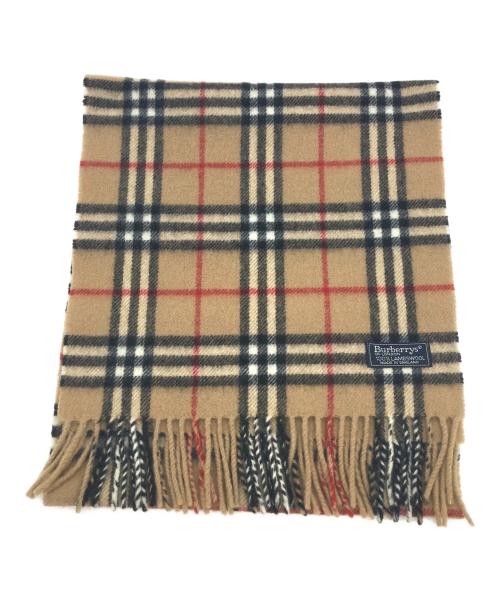 Burberry's（バーバリーズ）Burberry's (バーバリーズ) ウールマフラー ブラウン×ブラックの古着・服飾アイテム