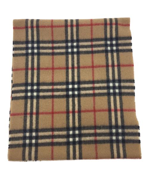 Burberry's（バーバリーズ）Burberry's (バーバリーズ) ウールマフラー ブラウン×ブラックの古着・服飾アイテム