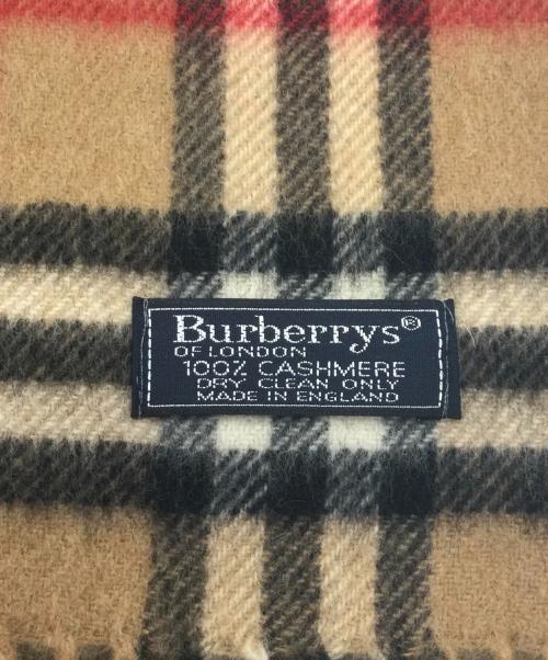 Burberry's（バーバリーズ）Burberry's (バーバリーズ) カシミヤマフラー ブラウン×ブラック 未使用品の古着・服飾アイテム