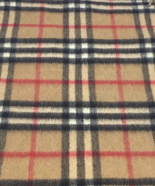 Burberry's（バーバリーズ）Burberry's (バーバリーズ) カシミヤマフラー ブラウン×ブラック 未使用品の古着・服飾アイテム