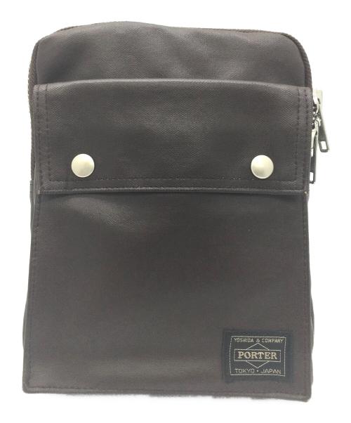 PORTER（ポーター）PORTER (ポーター) ショルダーバッグ ブラウンの古着・服飾アイテム