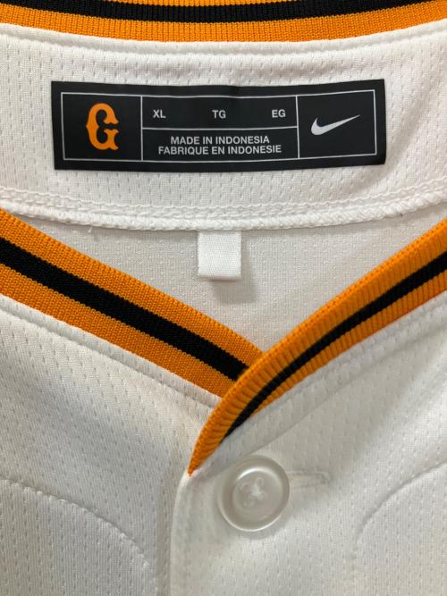 NIKE（ナイキ）NIKE (ナイキ) TGLM-07Z8　野球ユニフォーム ホワイト サイズ:XLの古着・服飾アイテム