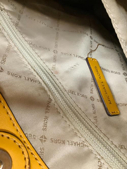 MICHAEL KORS（マイケルコース）MICHAEL KORS (マイケルコース) 2WAYバッグ ブラウン×マスタードの古着・服飾アイテム