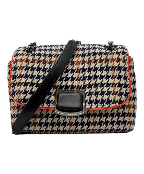 LONGCHAMP（ロンシャン）LONGCHAMP (ロンシャン) ショルダーバッグ アイボリー×ネイビー×ブラックの古着・服飾アイテム