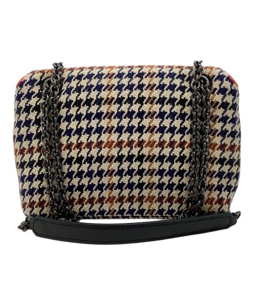 LONGCHAMP（ロンシャン）LONGCHAMP (ロンシャン) ショルダーバッグ アイボリー×ネイビー×ブラックの古着・服飾アイテム