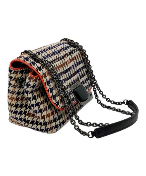 LONGCHAMP（ロンシャン）LONGCHAMP (ロンシャン) ショルダーバッグ アイボリー×ネイビー×ブラックの古着・服飾アイテム