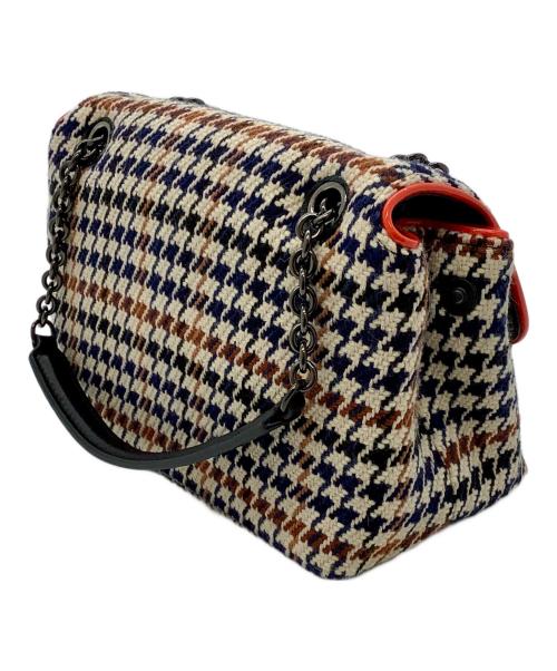 LONGCHAMP（ロンシャン）LONGCHAMP (ロンシャン) ショルダーバッグ アイボリー×ネイビー×ブラックの古着・服飾アイテム