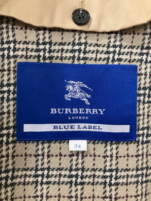 BURBERRY BLUE LABEL（バーバリー ブルー レーベル）BURBERRY BLUE LABEL (バーバリー ブルー レーベル) E1A06-453-42　ライナー付トレンチコート ベージュ サイズ:34の古着・服飾アイテム