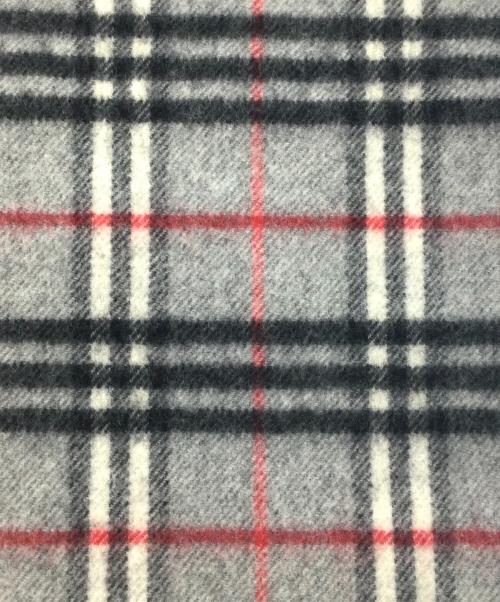 BURBERRY LONDON（バーバリーロンドン）BURBERRY LONDON (バーバリーロンドン) ウールマフラー グレー×ブラックの古着・服飾アイテム