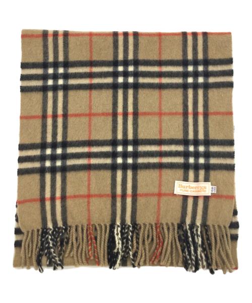 Burberry's（バーバリーズ）Burberry's (バーバリーズ) ウールマフラー ベージュの古着・服飾アイテム