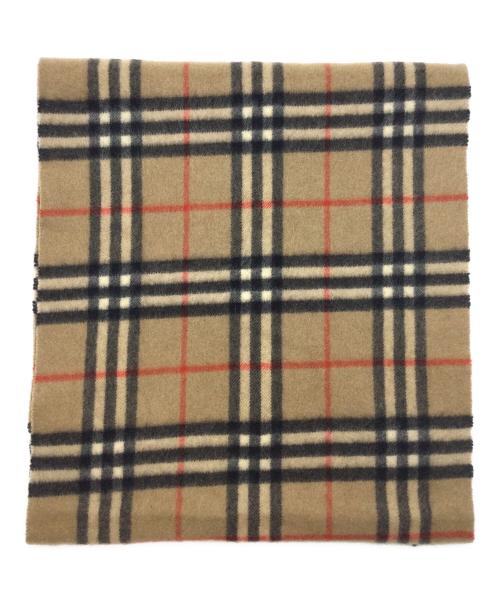 Burberry's（バーバリーズ）Burberry's (バーバリーズ) ウールマフラー ベージュの古着・服飾アイテム