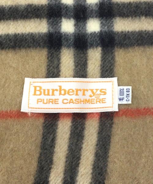 Burberry's（バーバリーズ）Burberry's (バーバリーズ) ウールマフラー ベージュの古着・服飾アイテム