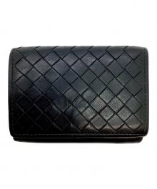 BOTTEGA VENETA（ボッテガベネタ）の古着「3つ折り財布」｜ブラック
