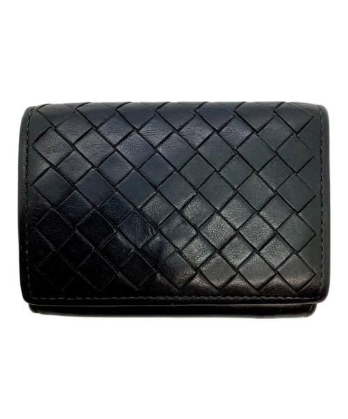BOTTEGA VENETA（ボッテガベネタ）BOTTEGA VENETA (ボッテガベネタ) 3つ折り財布 ブラックの古着・服飾アイテム