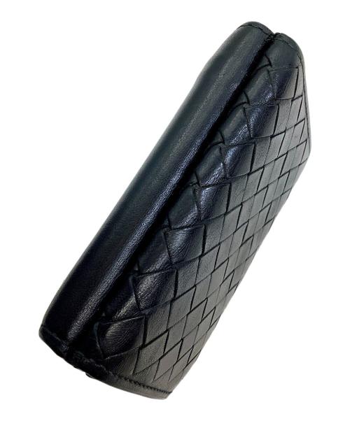 BOTTEGA VENETA（ボッテガベネタ）BOTTEGA VENETA (ボッテガベネタ) 3つ折り財布 ブラックの古着・服飾アイテム