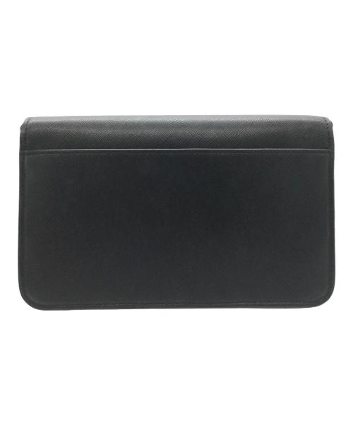 Kate Spade（ケイトスペード）Kate Spade (ケイトスペード) チェーンショルダーバッグ　レザーストラップ欠品 ブラック×ゴールドの古着・服飾アイテム