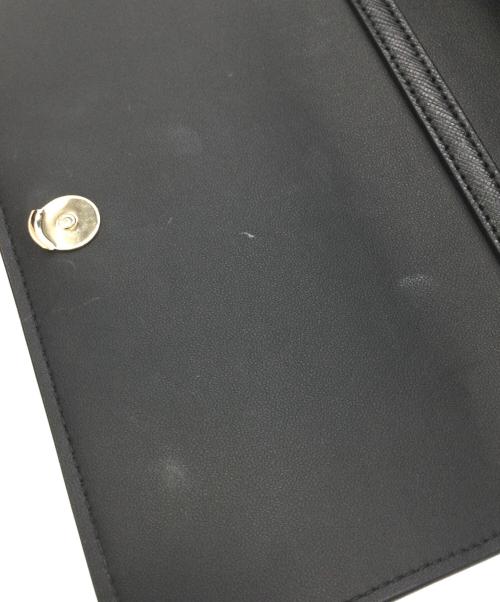 Kate Spade（ケイトスペード）Kate Spade (ケイトスペード) チェーンショルダーバッグ　レザーストラップ欠品 ブラック×ゴールドの古着・服飾アイテム