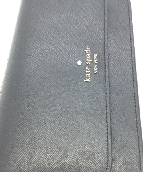 Kate Spade（ケイトスペード）Kate Spade (ケイトスペード) チェーンショルダーバッグ　レザーストラップ欠品 ブラック×ゴールドの古着・服飾アイテム