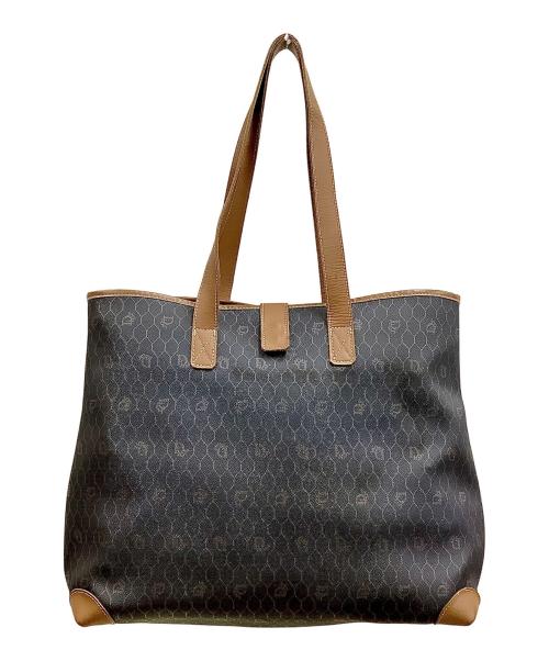 Christian Dior（クリスチャン ディオール）Christian Dior (クリスチャン ディオール) トートバッグ ブラック×ブラウンの古着・服飾アイテム