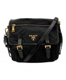 PRADA（プラダ）の古着「メッセンジャーバッグ」｜ブラック
