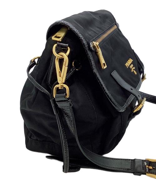 PRADA（プラダ）PRADA (プラダ) メッセンジャーバッグ ブラックの古着・服飾アイテム