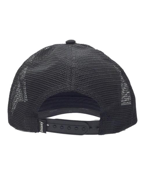 stussy（ステューシー）stussy (ステューシー) メッシュキャップ ブラックの古着・服飾アイテム