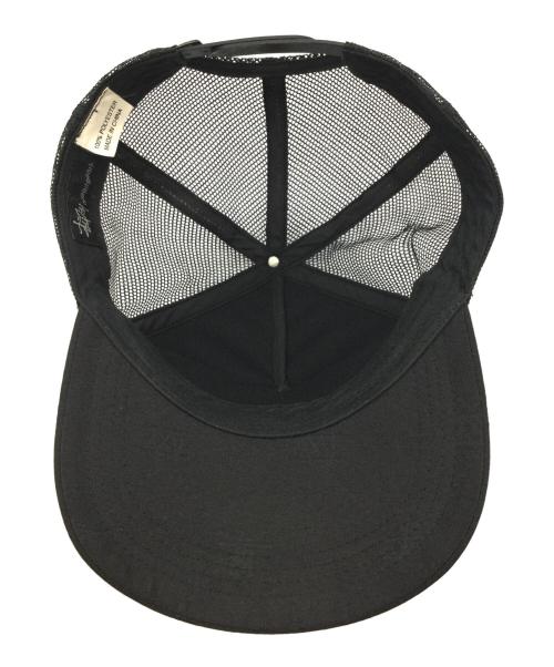 stussy（ステューシー）stussy (ステューシー) メッシュキャップ ブラックの古着・服飾アイテム