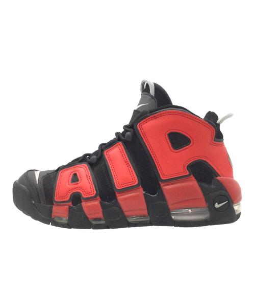 NIKE（ナイキ）NIKE (ナイキ) Air More Uptempo '96  ブラック×ネイビー×レッド サイズ:US8.5、UK7.5、EUR42、cm26.5、BR40、CN265(2.5)の古着・服飾アイテム