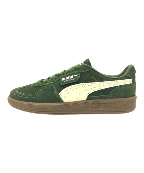 PUMA（プーマ）PUMA (プーマ) PALERMO グリーン×ベージュ サイズ:UK4.5、EUR37.5、US5.5、CM23.5 未使用品の古着・服飾アイテム