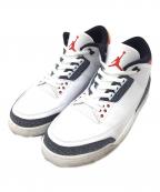 NIKEナイキ）の古着「AIR JORDAN 3 RETRO SE-T」｜ホワイト×レッド×ブラック