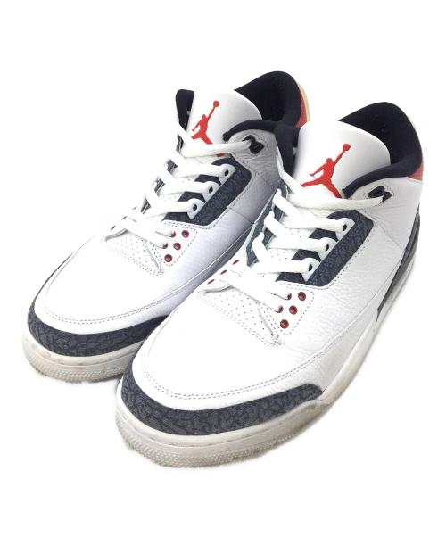 NIKE（ナイキ）NIKE (ナイキ) AIR JORDAN 3 RETRO SE-T ホワイト×レッド×ブラック サイズ:US11、UK10、EUR45、cm29、BR43、CN290（2.5）の古着・服飾アイテム