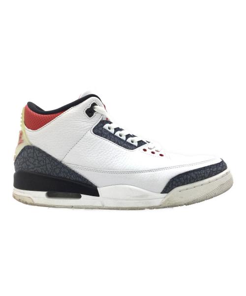 NIKE（ナイキ）NIKE (ナイキ) AIR JORDAN 3 RETRO SE-T ホワイト×レッド×ブラック サイズ:US11、UK10、EUR45、cm29、BR43、CN290（2.5）の古着・服飾アイテム