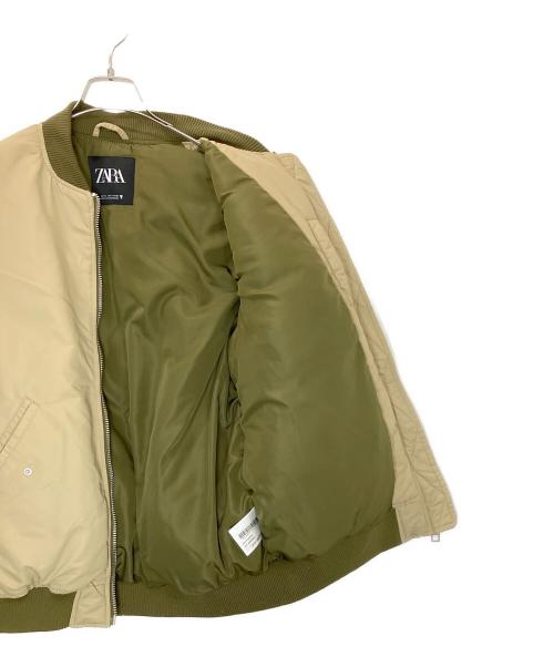 ZARA（ザラ）ZARA (ザラ) オーバーサイズボンバージャケット ベージュ サイズ:Sの古着・服飾アイテム