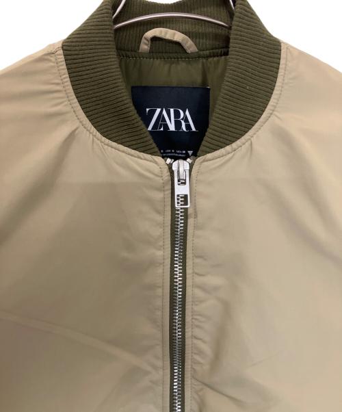 ZARA（ザラ）ZARA (ザラ) オーバーサイズボンバージャケット ベージュ サイズ:Sの古着・服飾アイテム