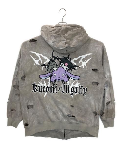 クロミ（クロミ）クロミ (クロミ) GALFY (ガルフィー) 144006　ジップパーカー グレー サイズ:大型犬(XL)の古着・服飾アイテム