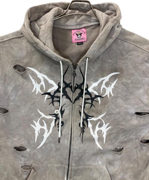 クロミ（クロミ）クロミ (クロミ) GALFY (ガルフィー) 144006　ジップパーカー グレー サイズ:大型犬(XL)の古着・服飾アイテム