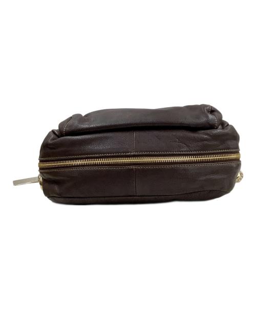 FURLA（フルラ）FURLA (フルラ) レザーショルダーバッグ ブラウンの古着・服飾アイテム