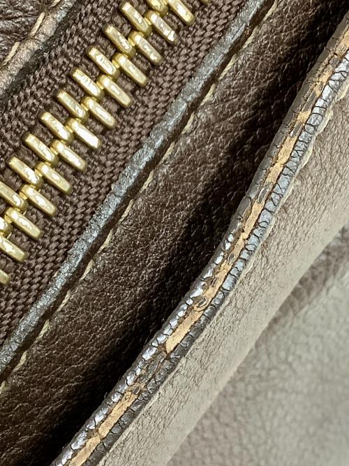 FURLA（フルラ）FURLA (フルラ) レザーショルダーバッグ ブラウンの古着・服飾アイテム