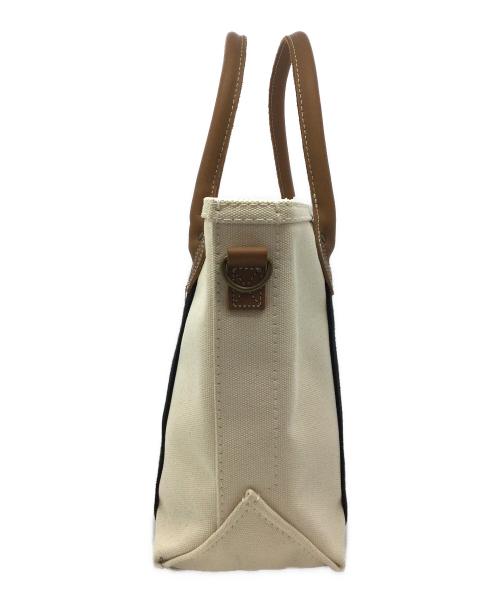 L.L.Bean（エルエルビーン）L.L.Bean (エルエルビーン) キャンバストートバッグ ホワイト×ブラック 未使用品の古着・服飾アイテム