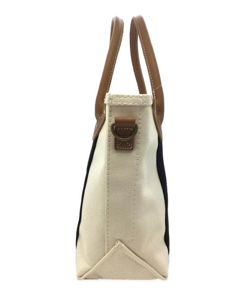 L.L.Bean（エルエルビーン）L.L.Bean (エルエルビーン) キャンバストートバッグ ホワイト×ブラック 未使用品の古着・服飾アイテム