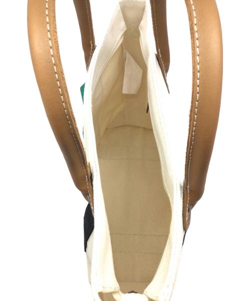 L.L.Bean（エルエルビーン）L.L.Bean (エルエルビーン) キャンバストートバッグ ホワイト×ブラック 未使用品の古着・服飾アイテム